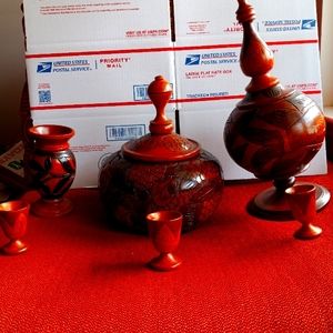 Beautiful handcrafted 8 piece bowl art set $150 (e